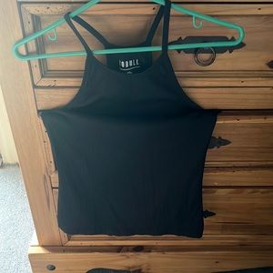 NOBULL high neck ribbed tank top waist length